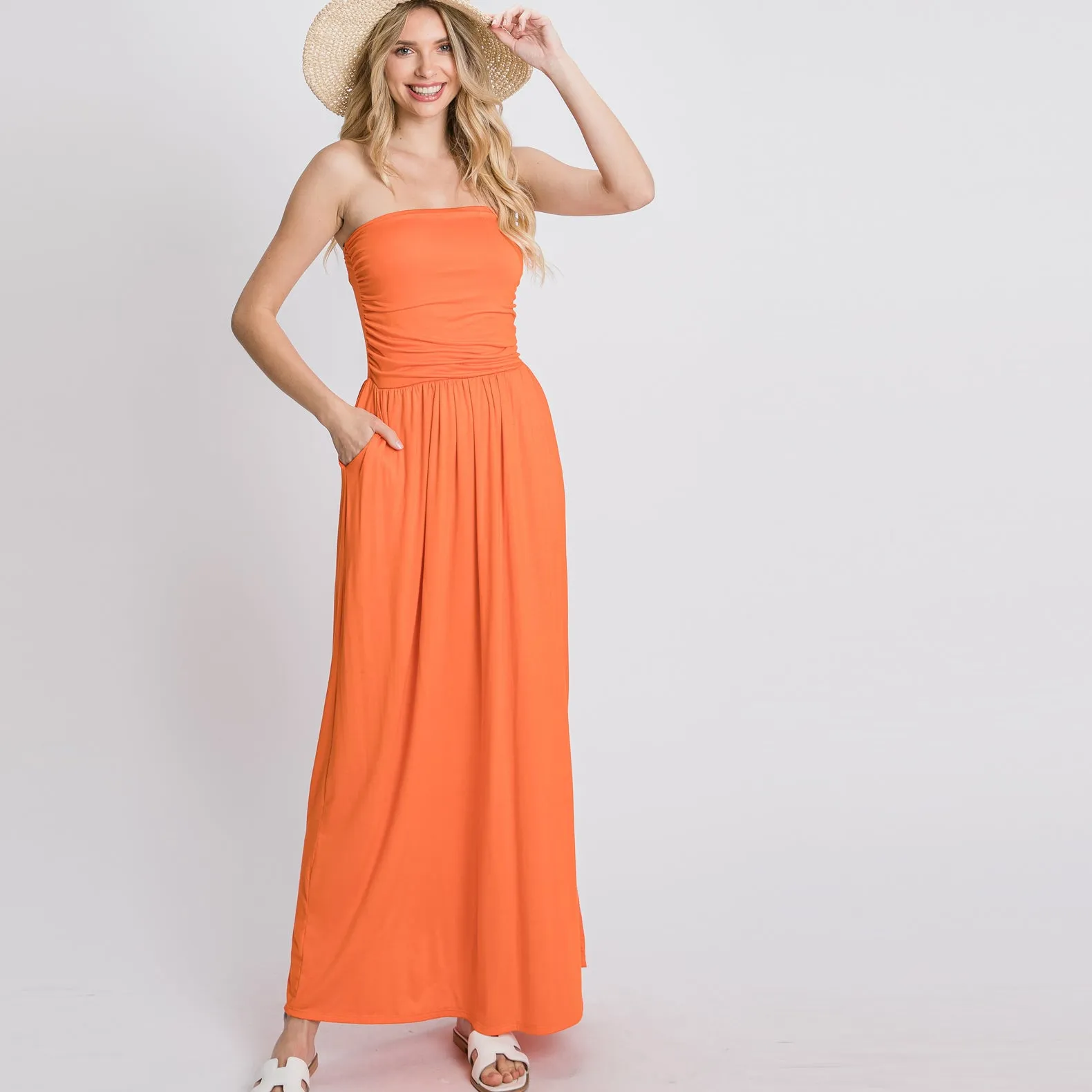 Summer Goddess Strapless Maxi