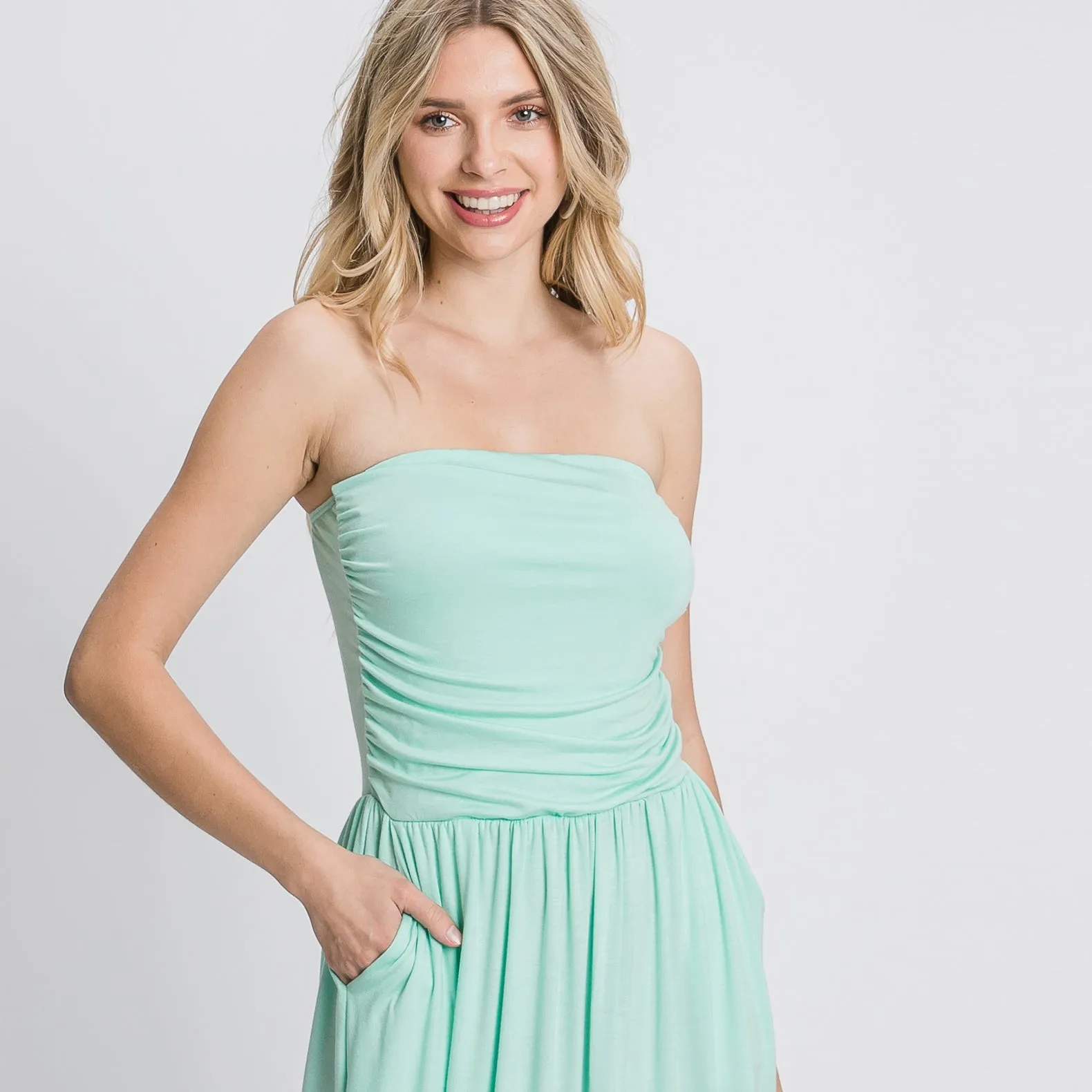 Summer Goddess Strapless Maxi