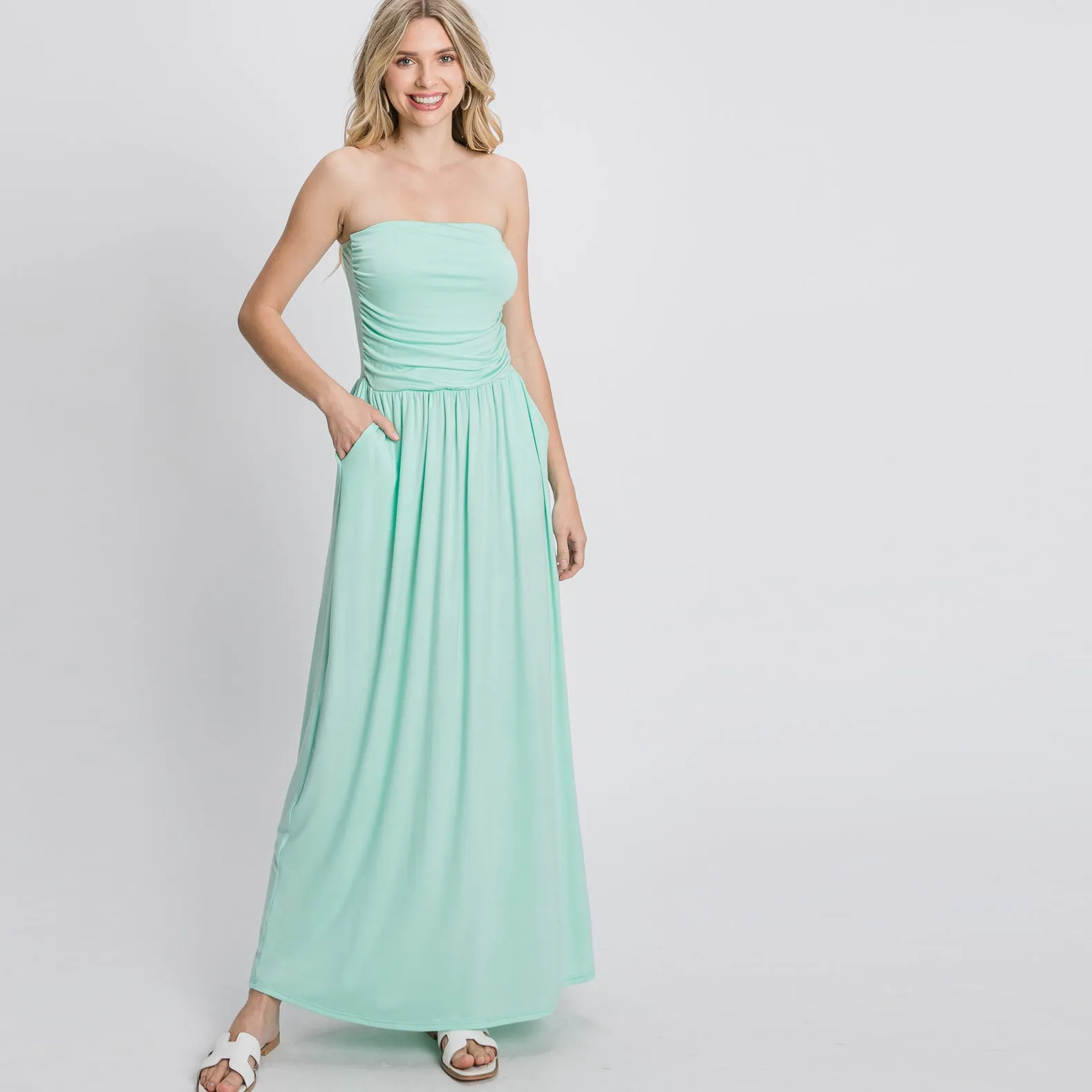 Summer Goddess Strapless Maxi