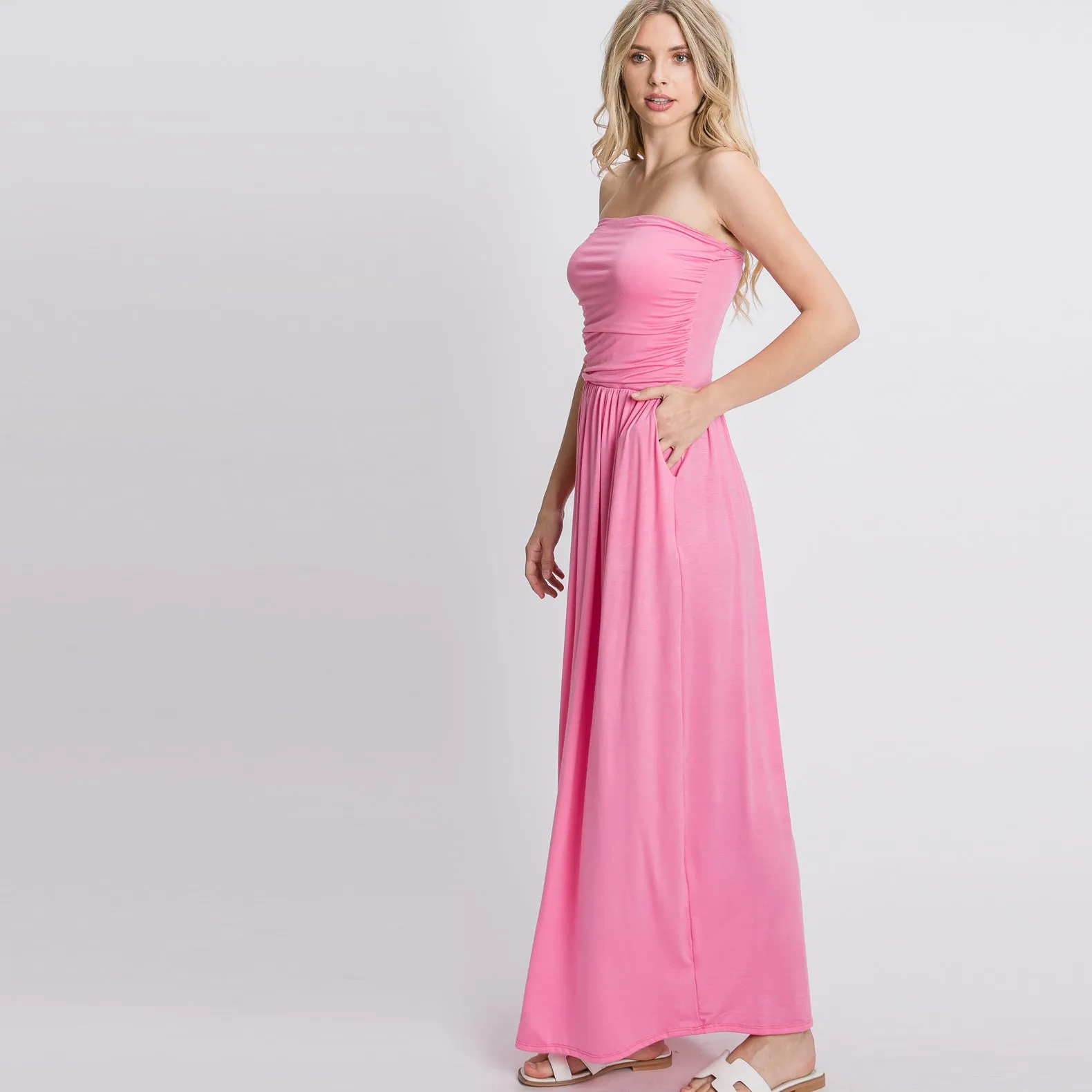 Summer Goddess Strapless Maxi