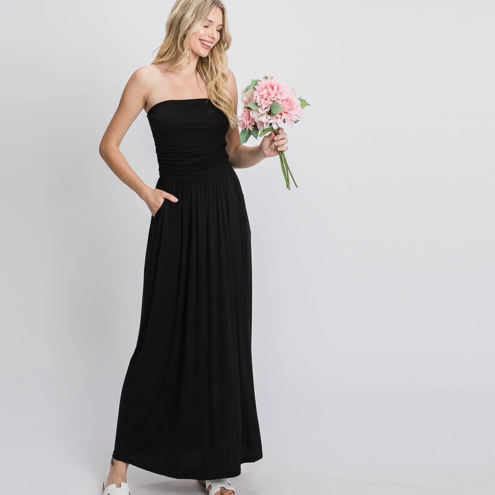 Summer Goddess Strapless Maxi