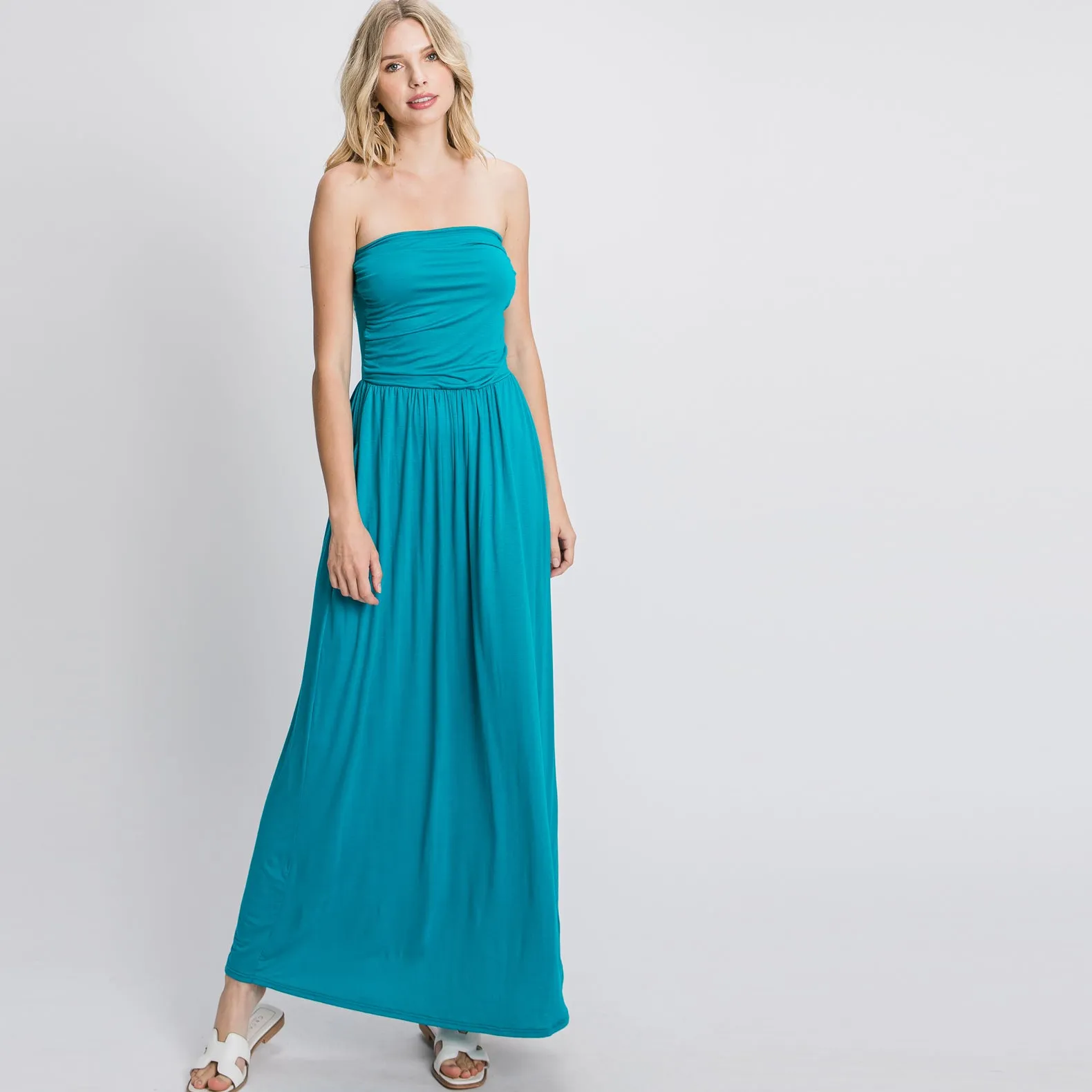 Summer Goddess Strapless Maxi