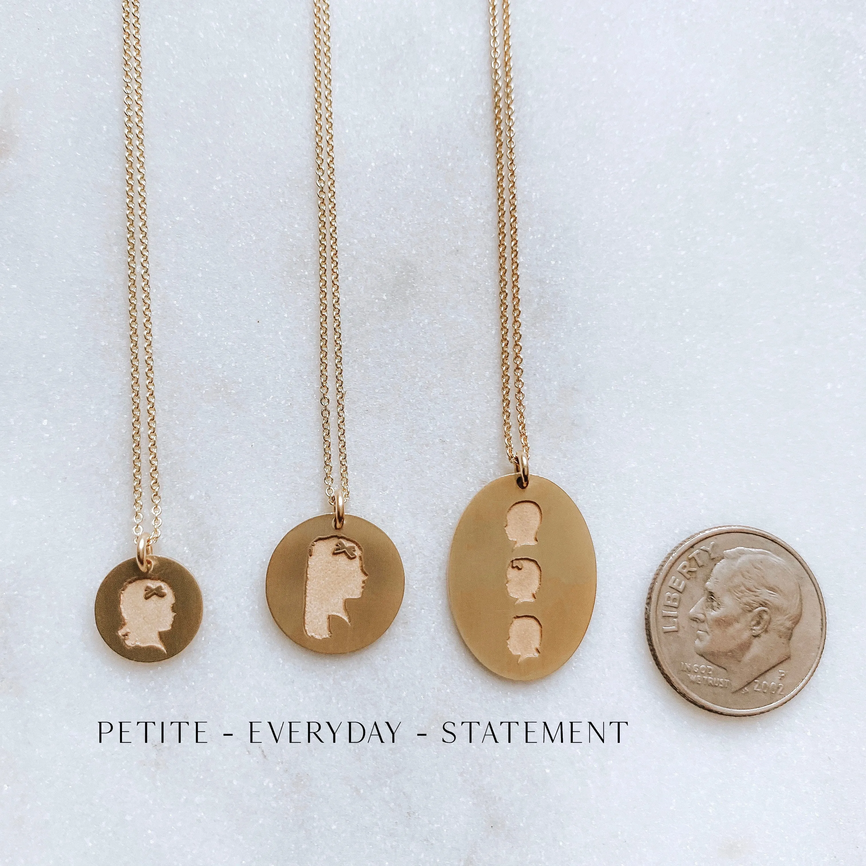 The *Everyday* Silhouette Coin Charm