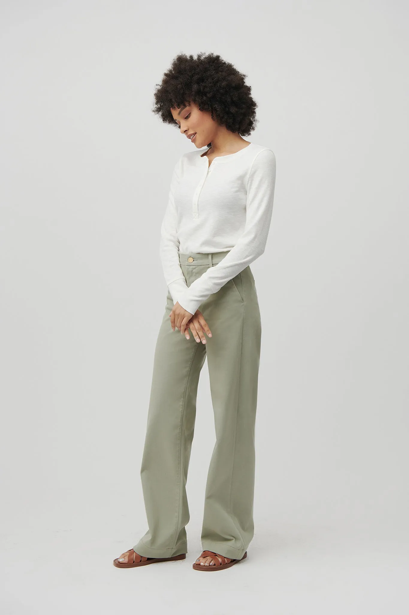 The Malibu Wide Chino  |  Sage