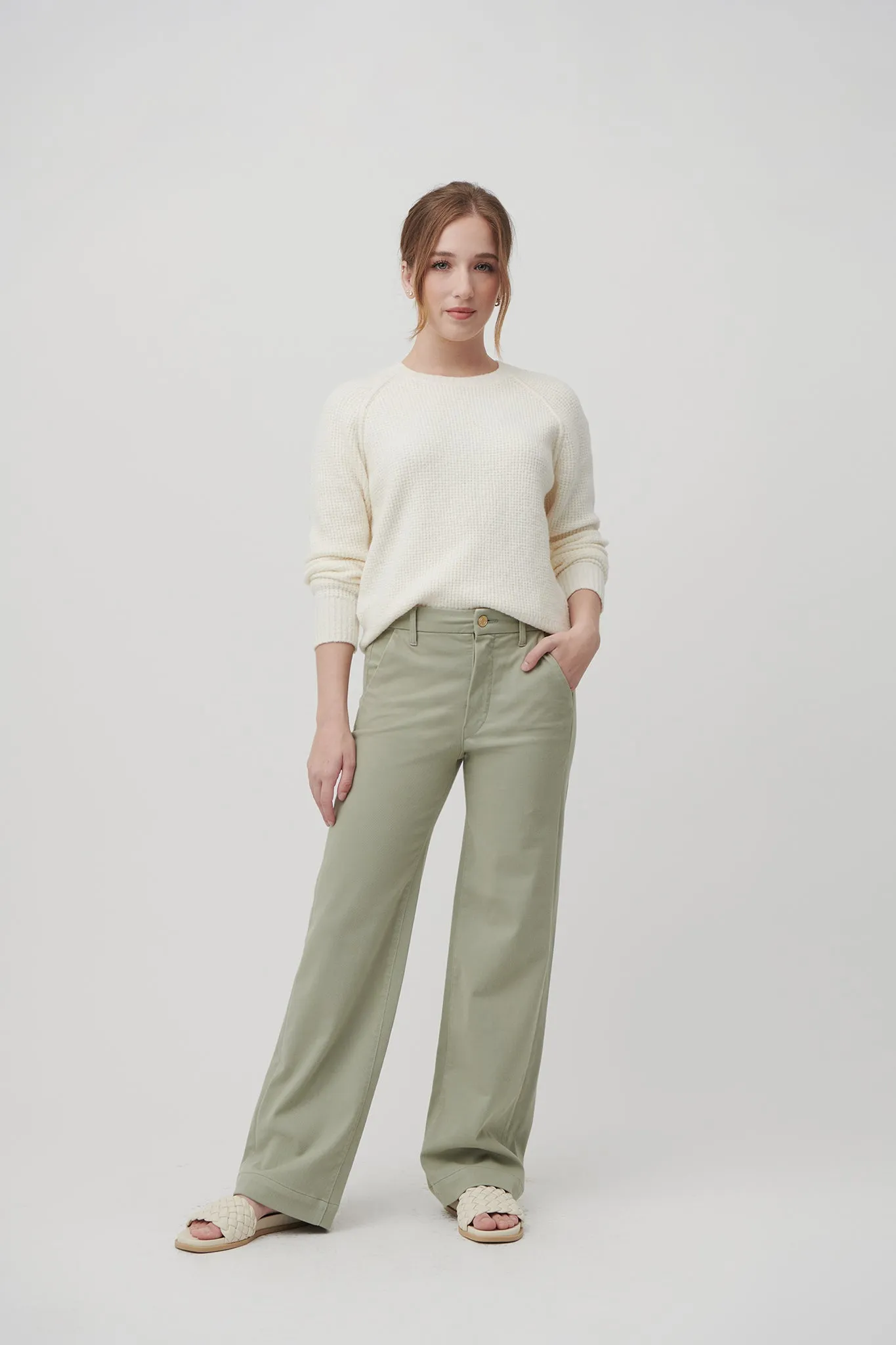 The Malibu Wide Chino  |  Sage