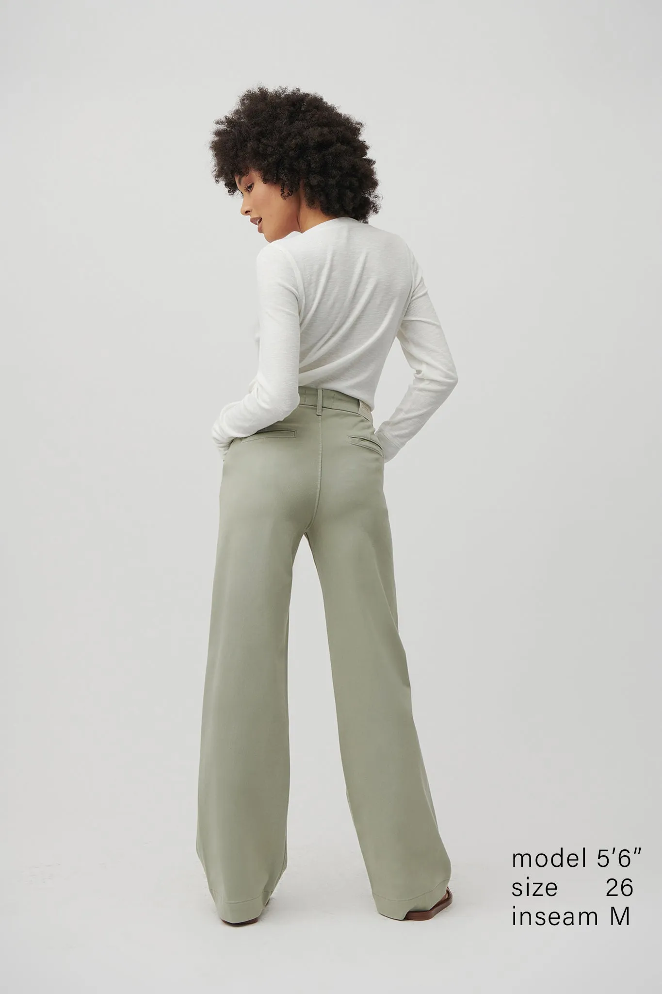 The Malibu Wide Chino  |  Sage