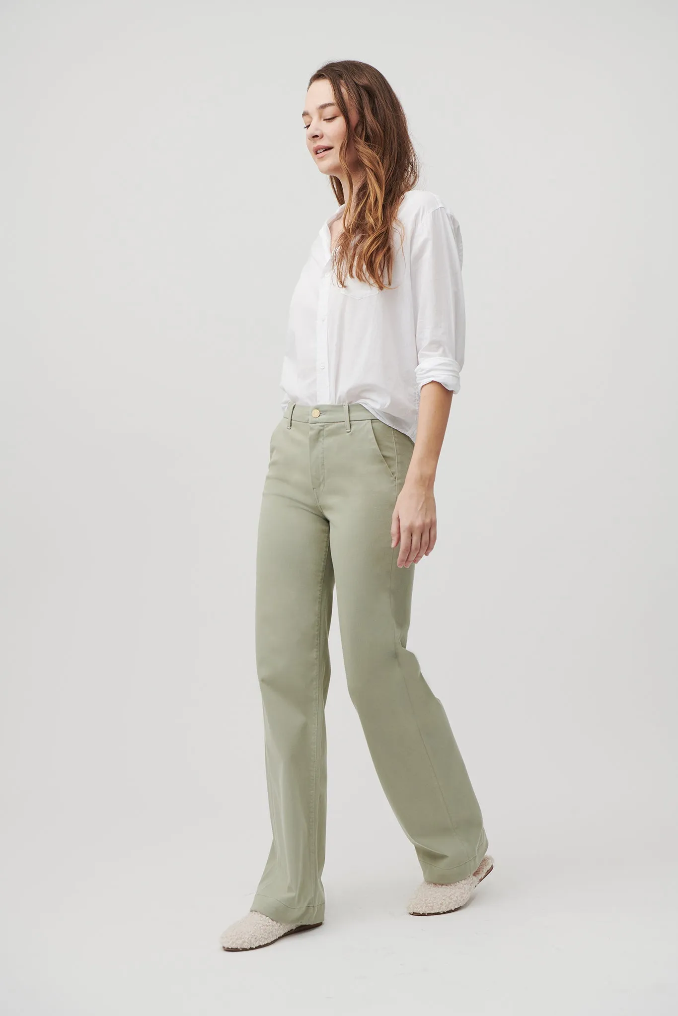 The Malibu Wide Chino  |  Sage