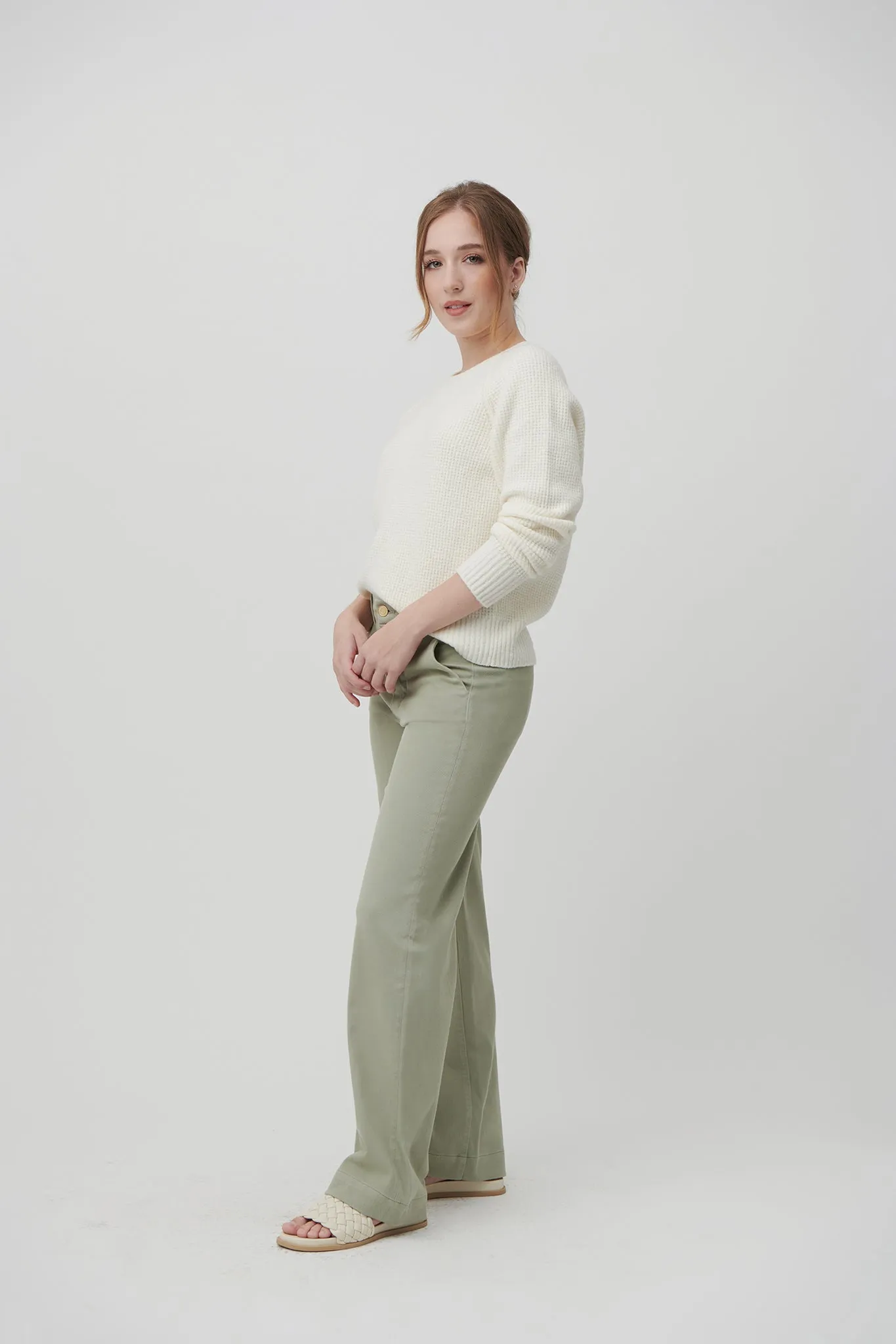The Malibu Wide Chino  |  Sage