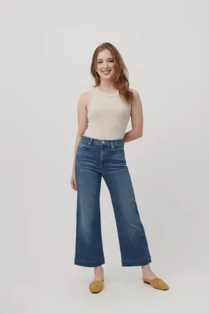 The Malibu Wide Denim Cropped  |  Moonlit Ocean