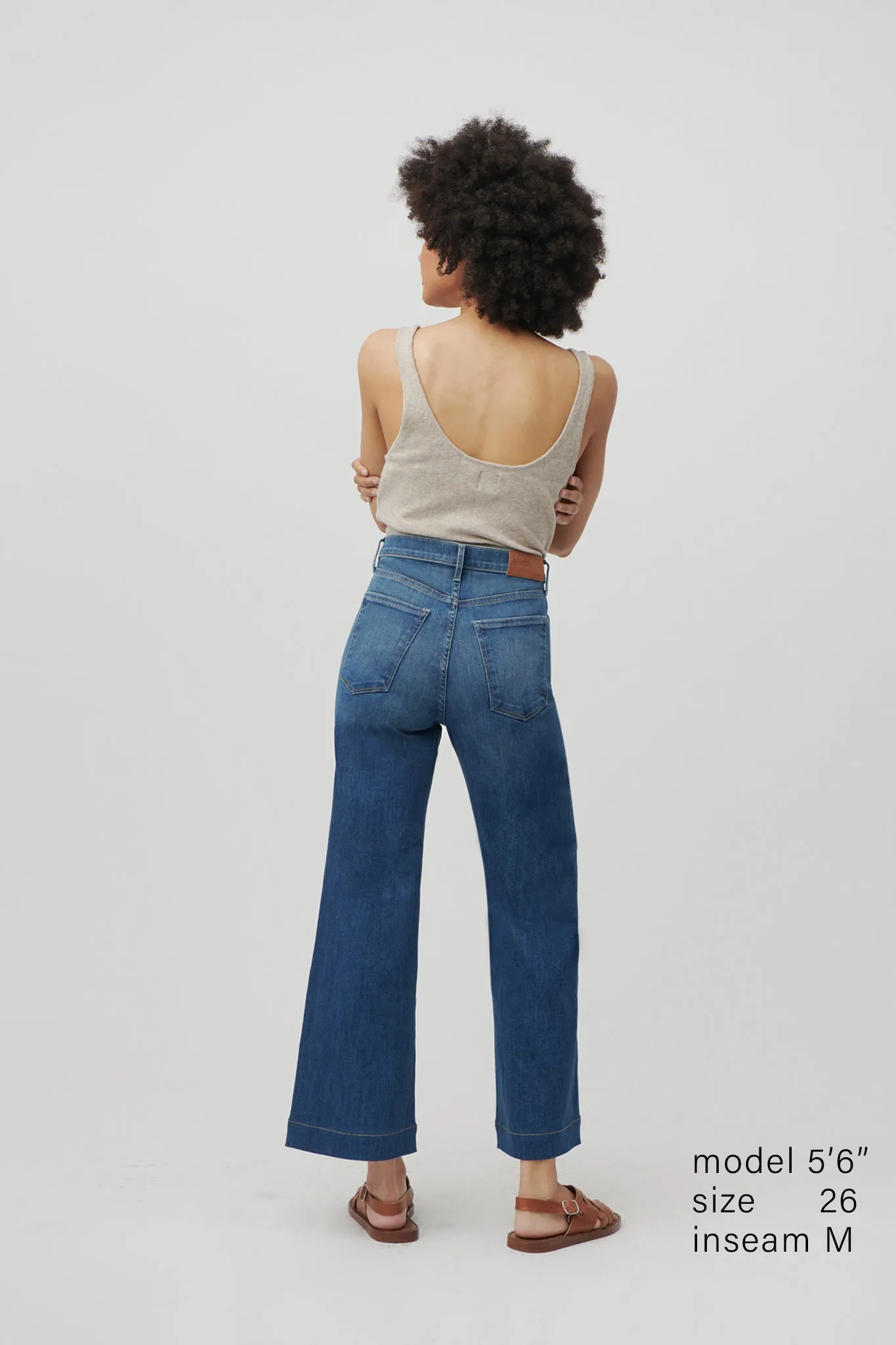 The Malibu Wide Denim Cropped  |  Moonlit Ocean
