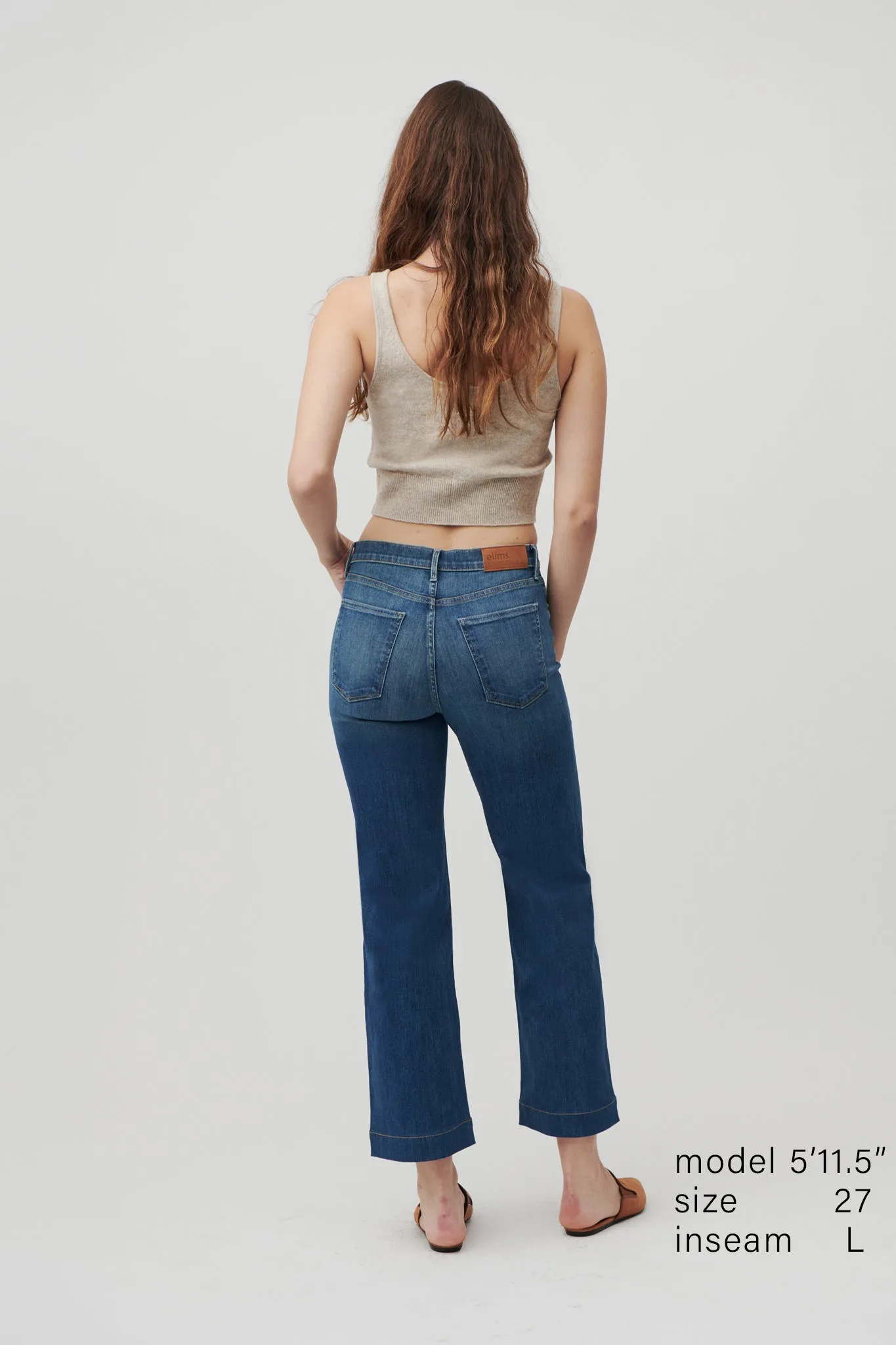 The Malibu Wide Denim Cropped  |  Moonlit Ocean