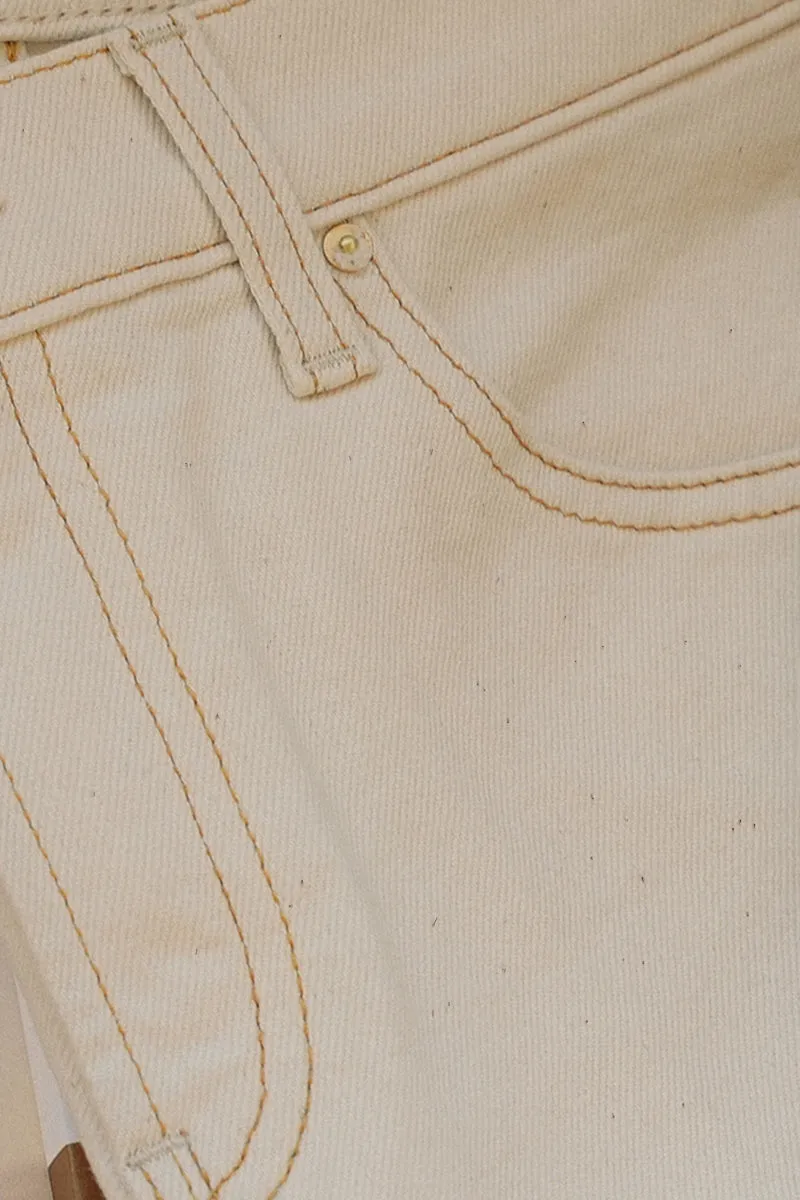 The Malibu Wide Denim  |  White Sand