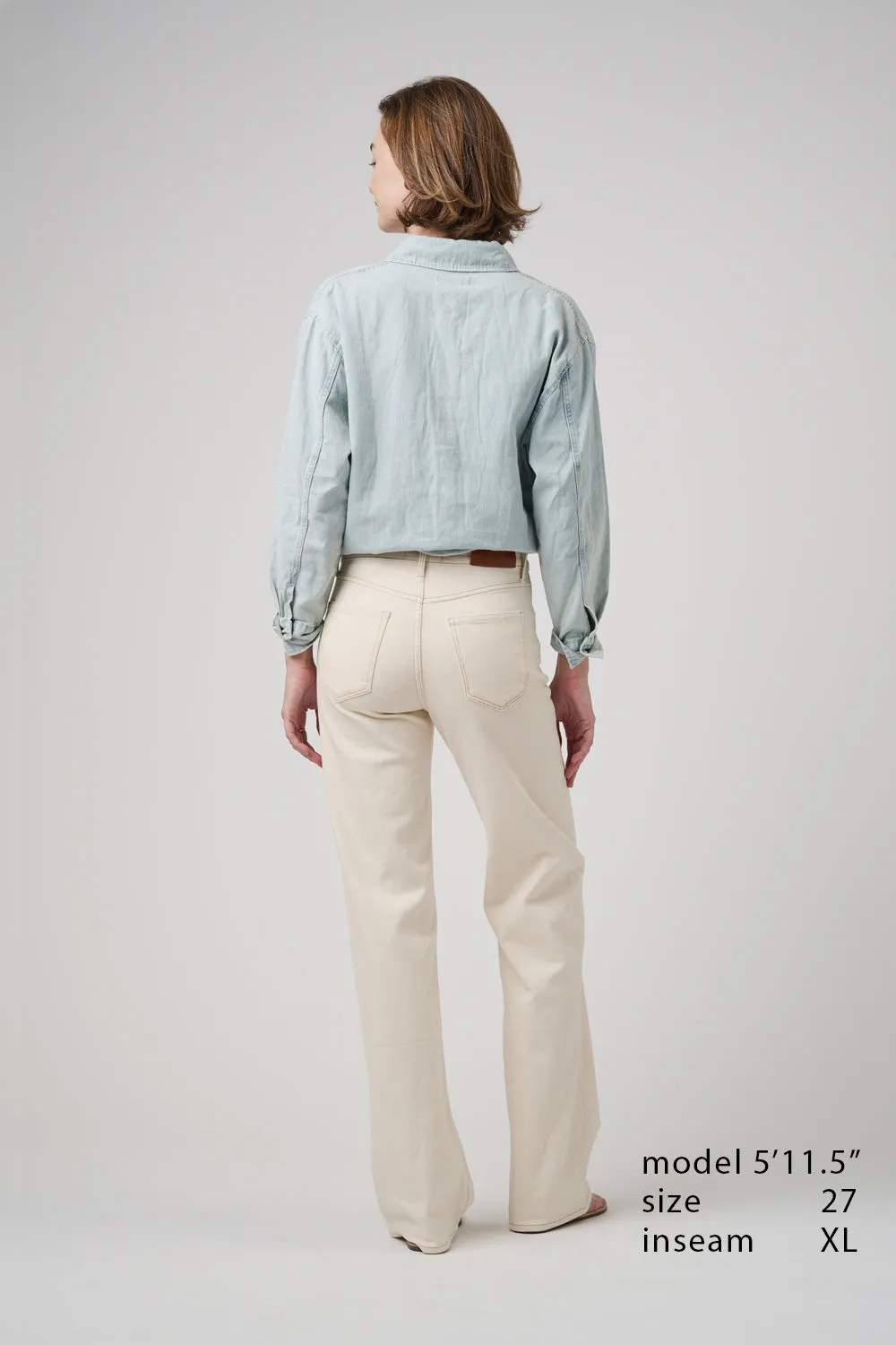 The Malibu Wide Denim  |  White Sand