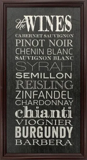 The Wines: Framed Art Print - DISCOUNTED WHILE SUPPLIES LAST!