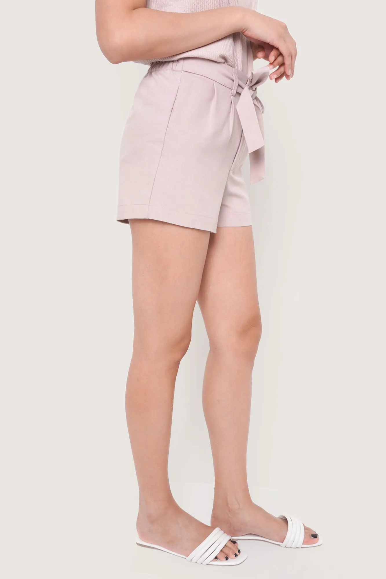 Tie Waist Pull Up Shorts