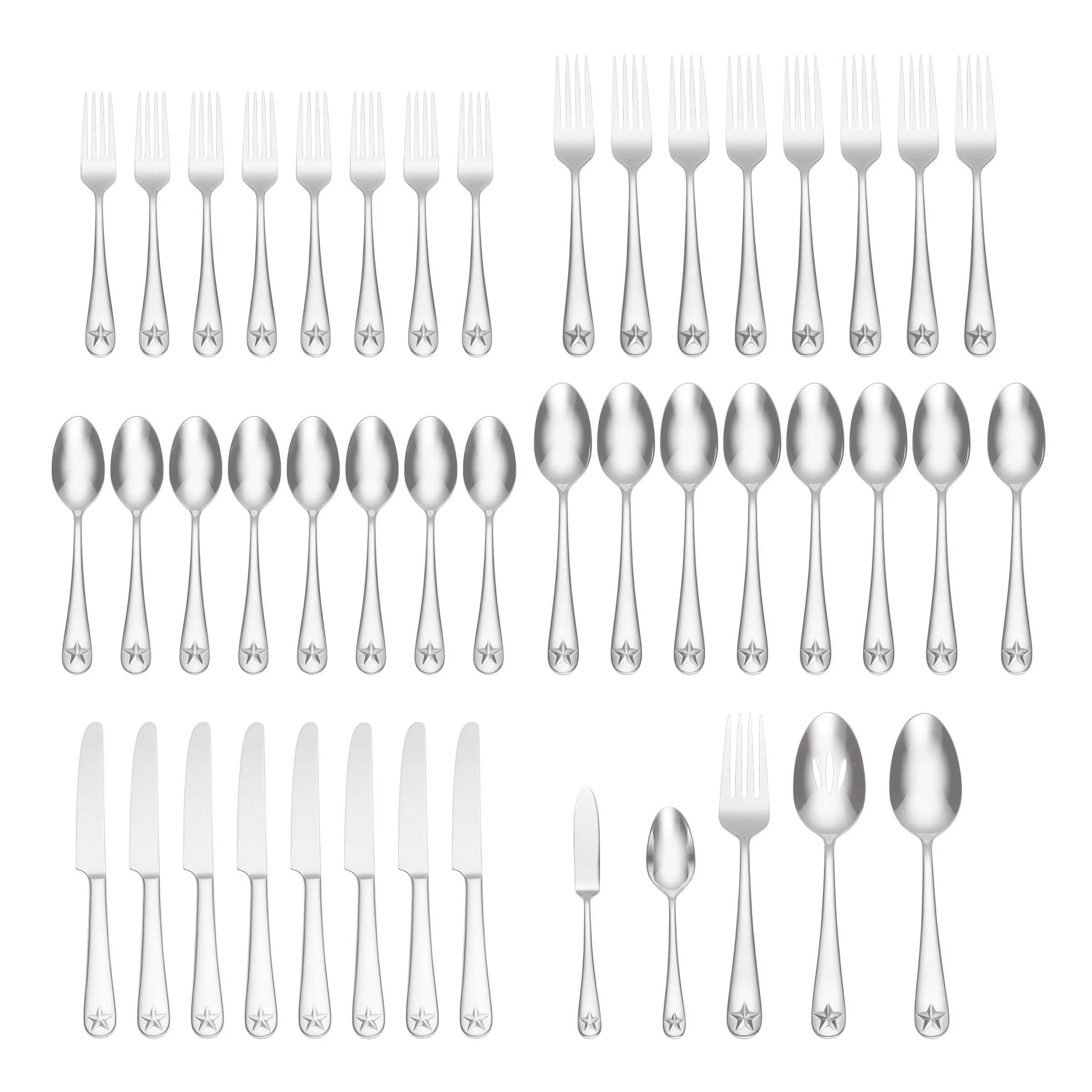 Tindra 45 Piece Everyday Flatware Set