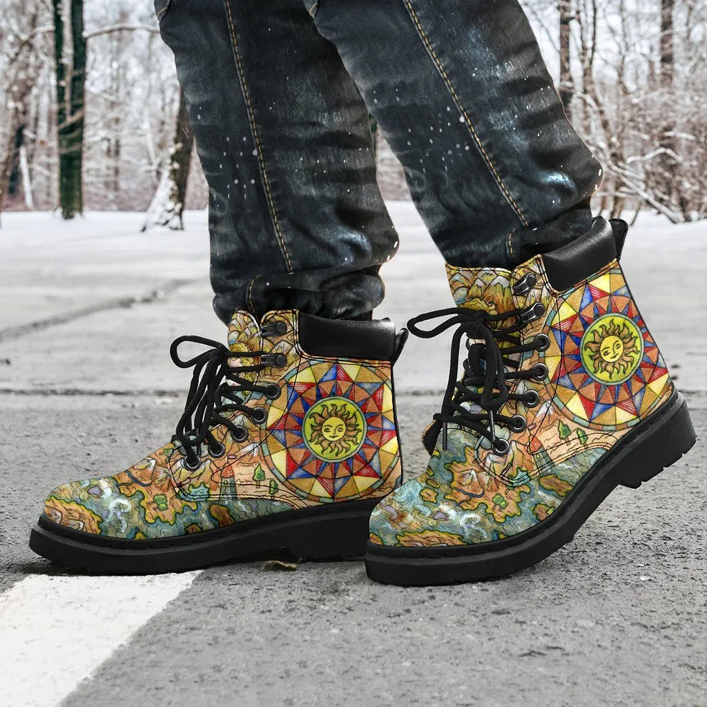 Treasure map all weather boots