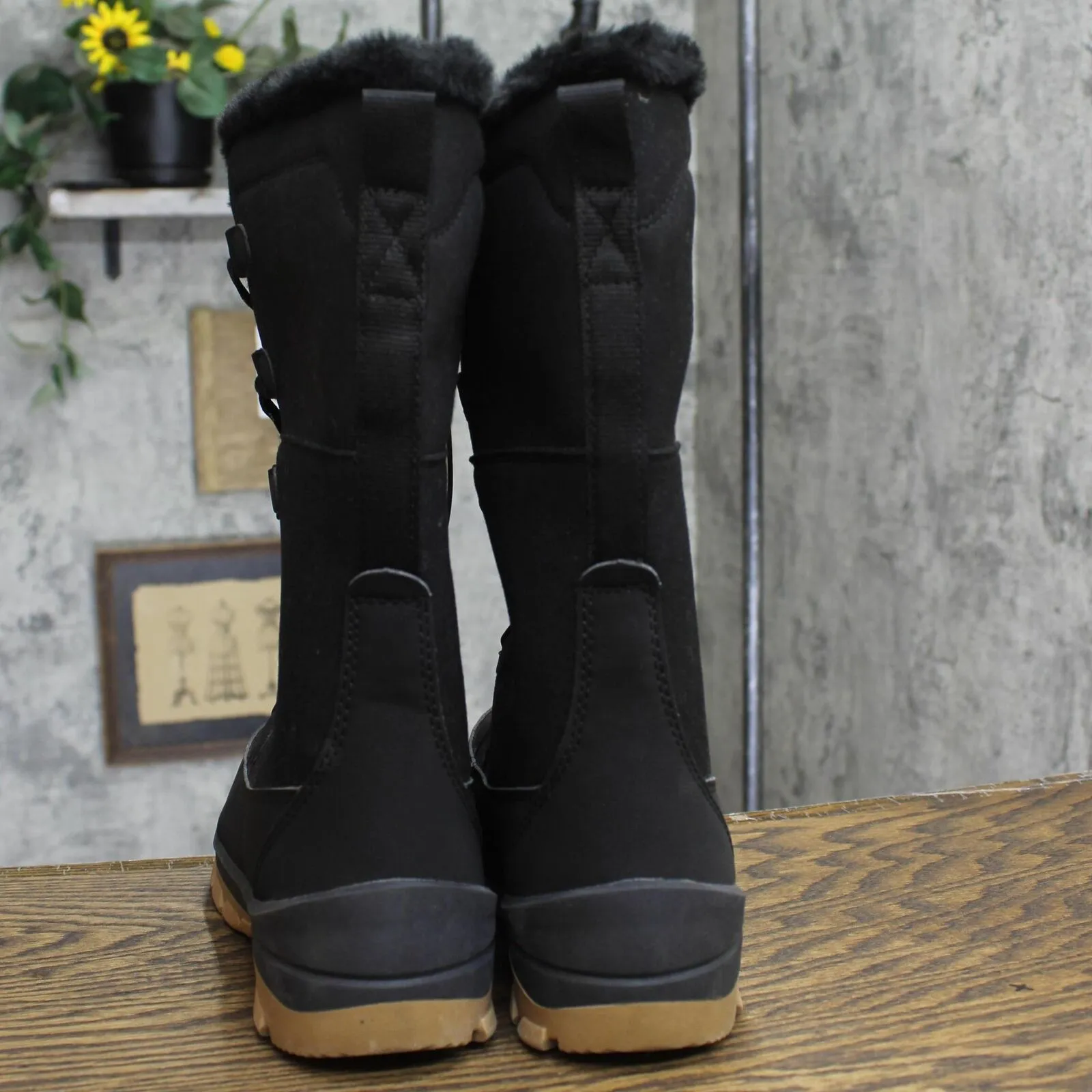 Universal Thread Women's Carla Tall Winter Boots 88236153 Jet Black 9M