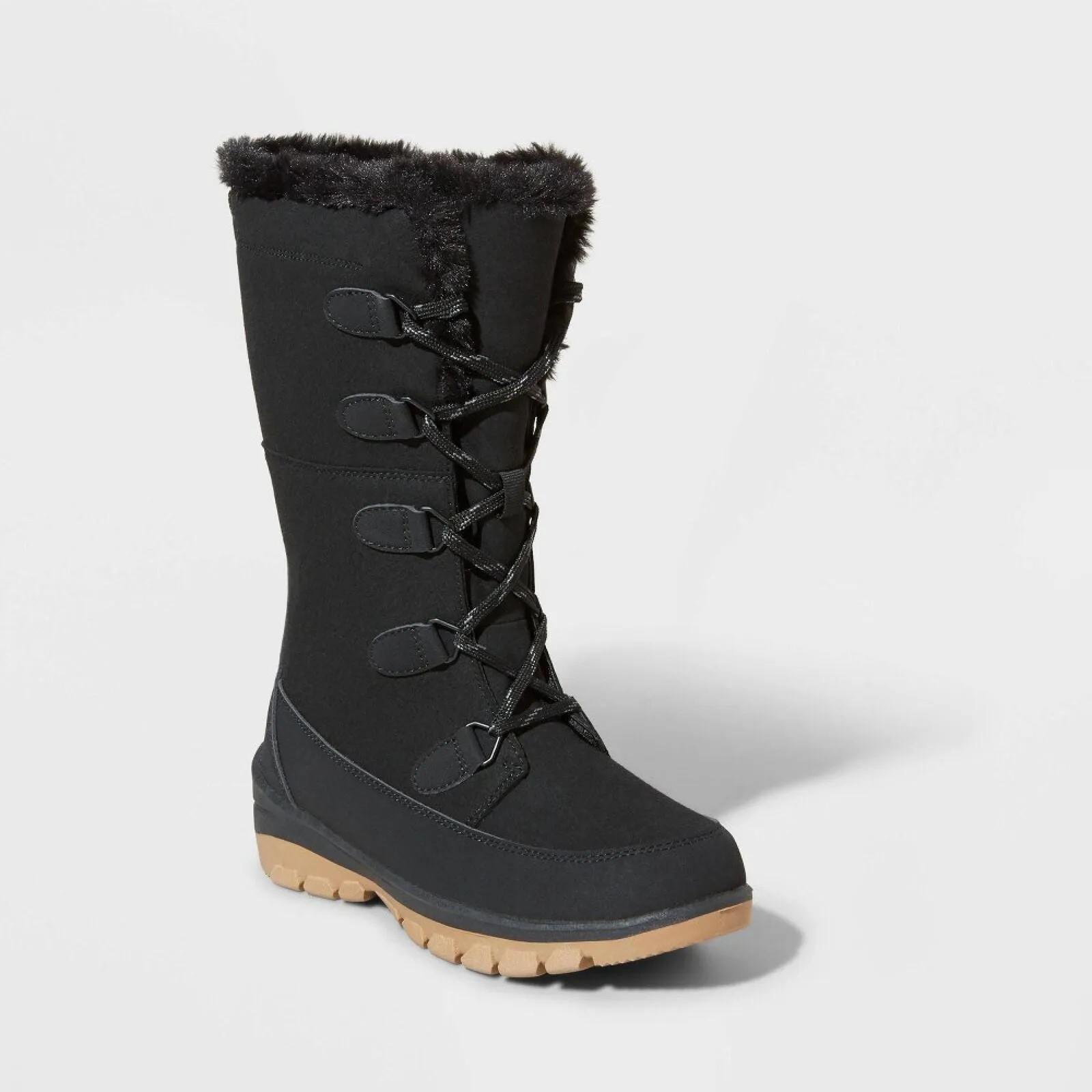Universal Thread Women's Carla Tall Winter Boots 88236153 Jet Black 9M