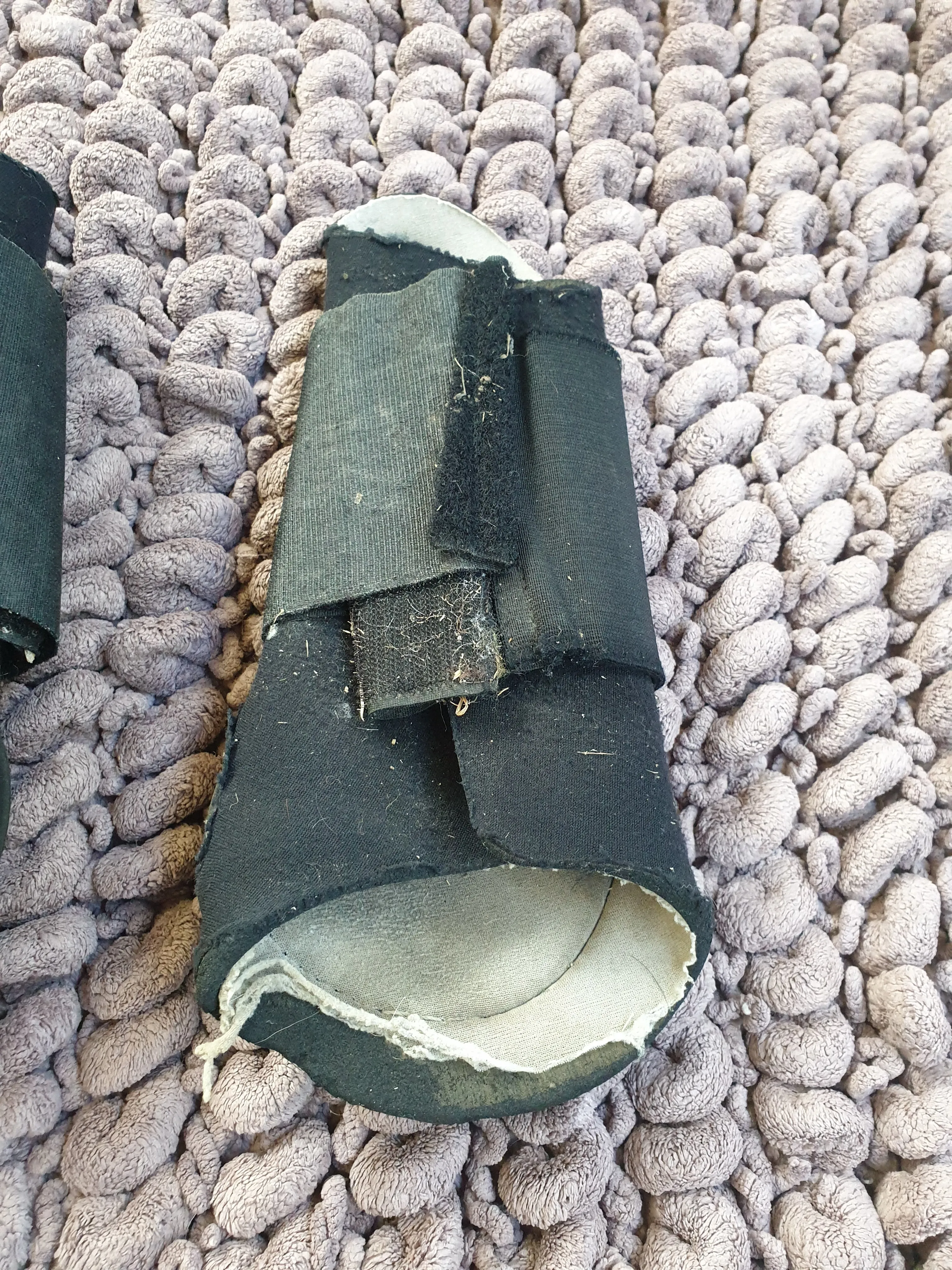 Used full size eskadron black brushing boots FREE POSTAGE☆