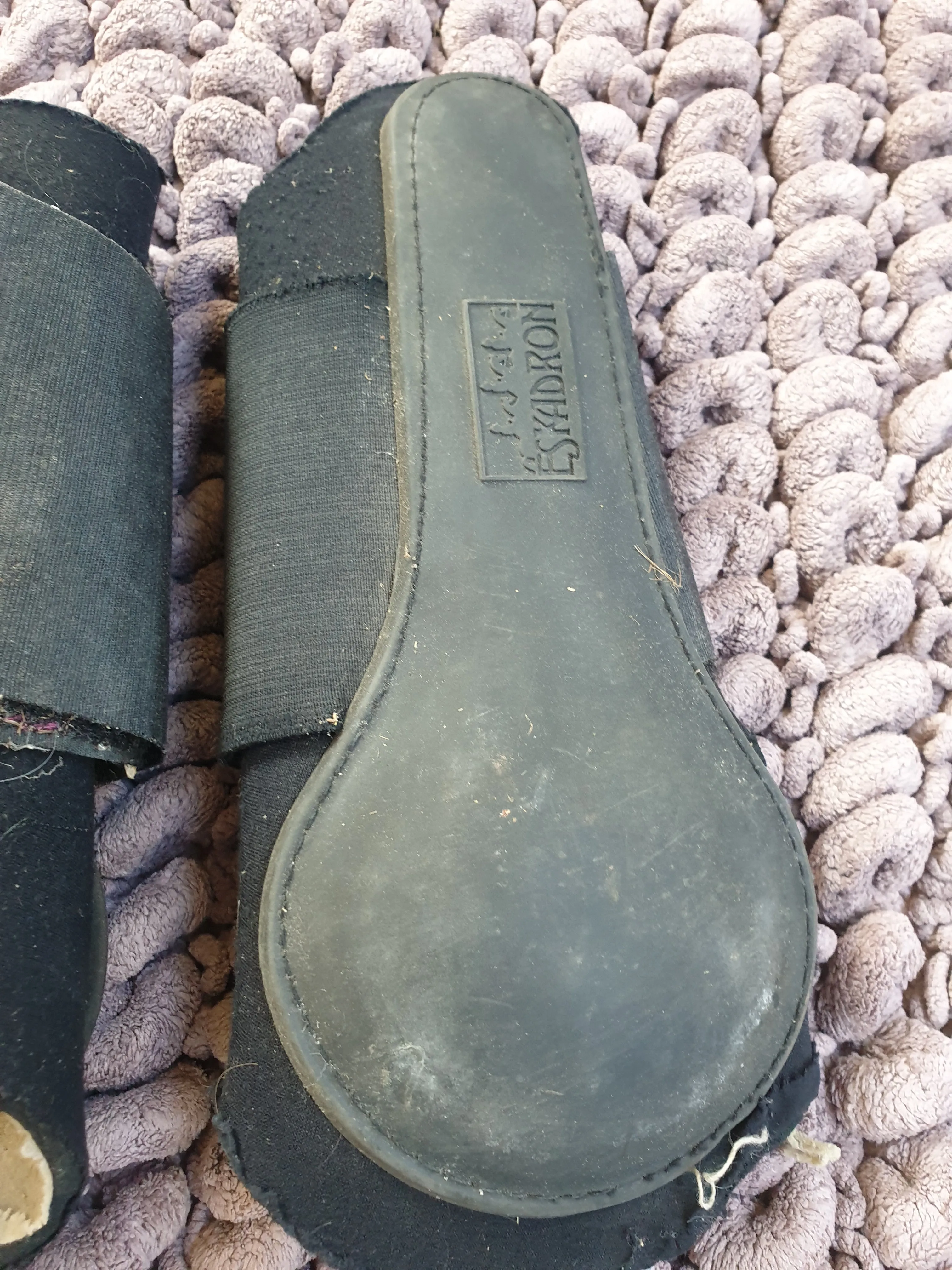 Used full size eskadron black brushing boots FREE POSTAGE☆
