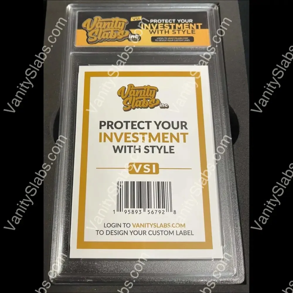 Vanity Slabs Retail Bundle 1 x Slab, Book Case, Pick with One Random Mystery Card Baseball Football Hockey or Basketball