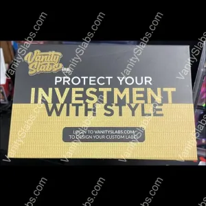 Vanity Slabs Retail Bundle 1 x Slab, Book Case, Pick with One Random Mystery Card Baseball Football Hockey or Basketball