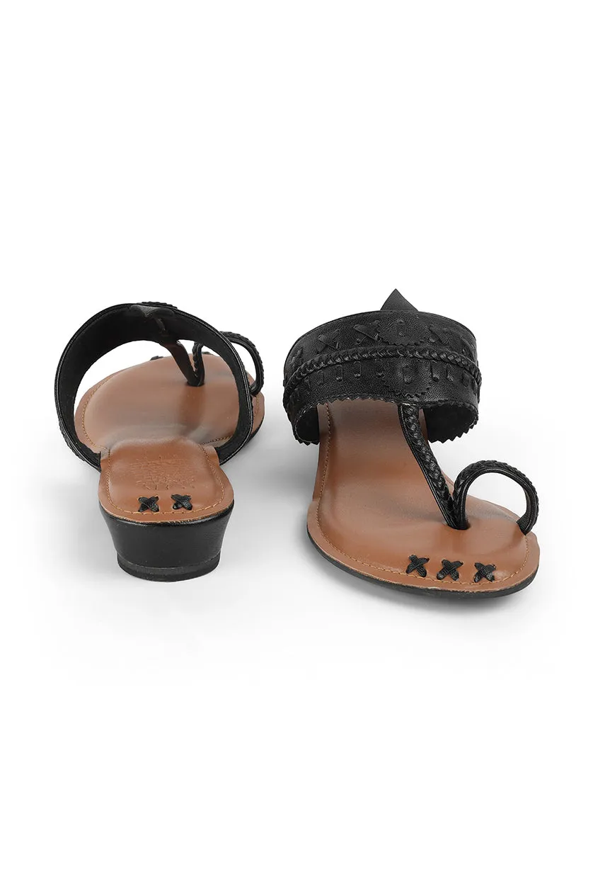 Weave 1" Flats Black