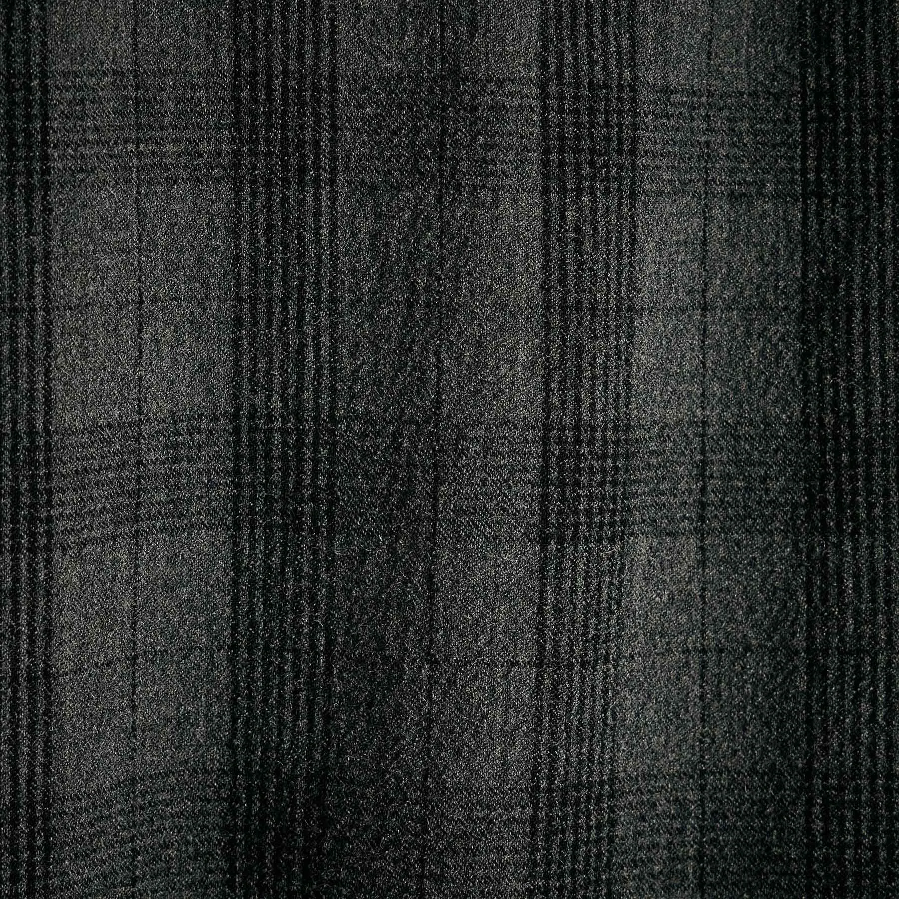 Wool Blend Shirt Jacket - Charcoal/Black