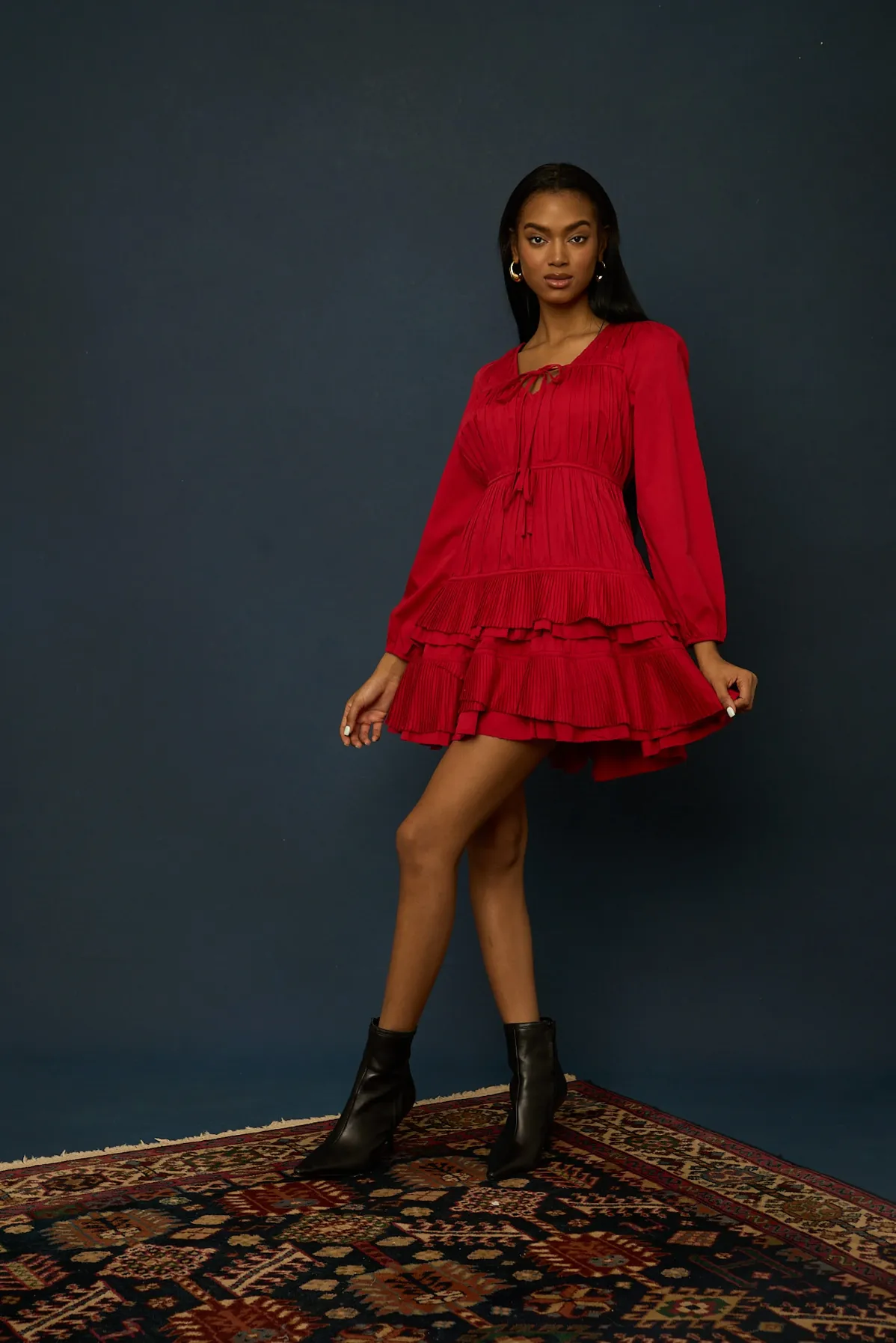 Wren Dress Tango Red