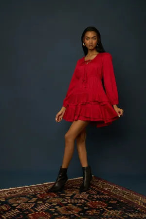Wren Dress Tango Red