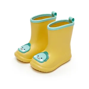 YouDiao Cartoon Sticker Kids Rain Boots - Yellow, Size 200